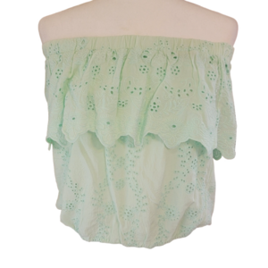 Young Fabulous & Broke Off-Shoulder Eyelet Top Size Medium EUC NWT